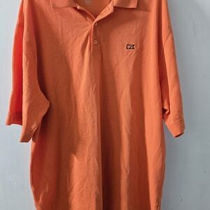 Cutter & Buck Orange Polo Shirt Classic Design